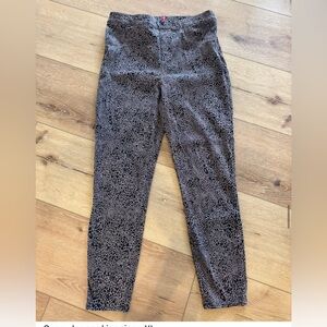 SPANX Black and Gray Patterned Leggings